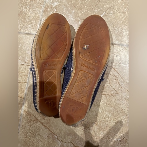 Chanel denim espadrille shoe size 40 - Picture 2 of 7